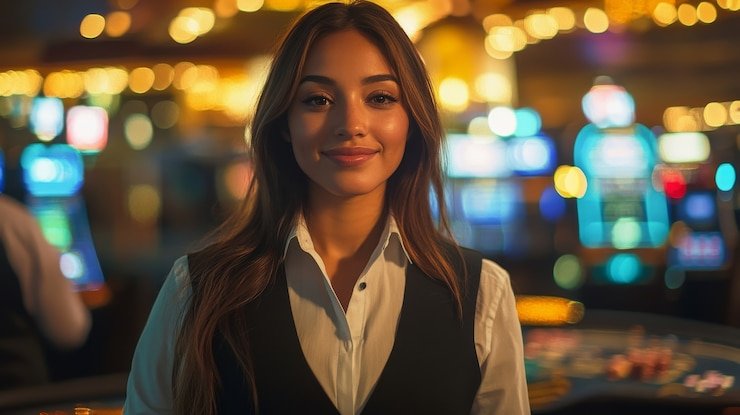 Live Bandar Poker dealer studio with multi-camera broadcast